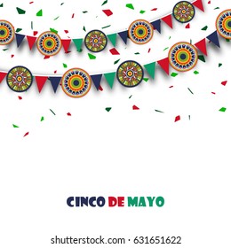 Happy Cinco De Mayo Celebration abstract background