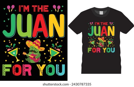 Happy Cinco de mayo Colorful typography t-shirt design vector template. Cinco de mayo  Design. Holiday Mexico festival. Cinco de Mayo Mexican design ready for print, poster, banner, Unique vector. 