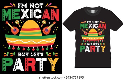 Happy Cinco de mayo Colorful typography t-shirt design vector template. Cinco de mayo motivational quote Design. Holiday Mexico festival. Cinco de Mayo Mexican design ready for print, poster, banner, 