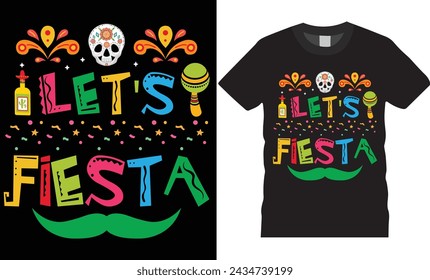 Happy Cinco de mayo Colorful typography t-shirt design vector template. Cinco de mayo motivational quote Design. Holiday Mexico festival. Cinco de Mayo Mexican design ready for print, poster, banner, 