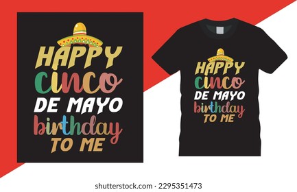 Happy Cinco De Mayo Day T-Shirt Design. hand drawn, festival tshirt, Margarita squad, unique, cartoon Colorful. Design used for fashion, print, poster, banner, gift., card, sticker and etc