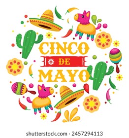 happy Cinco de mayo May 5, federal holiday in Mexico.