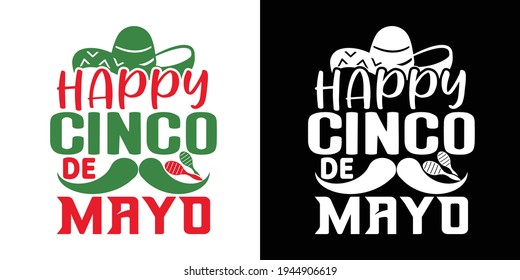 Happy Cinco De Mayo Printable Vector Illustration