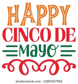 Archivo de vector de diseño SVG Feliz Cinco De Mayo