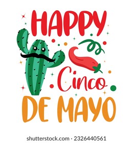 Happy Cinco De Mayo T-shirt Design