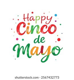 Happy Cinco de Mayo Vector Design .