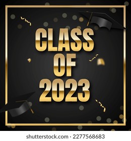 Happy Class of 2023 Greeting Vector Illustration EPS10