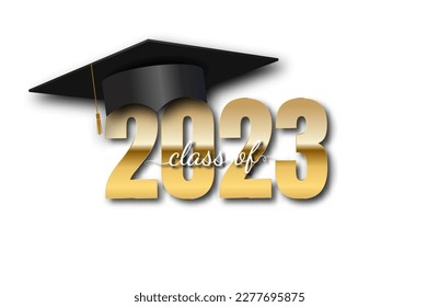 Happy Class of 2023 Greeting Vector Illustration EPS10