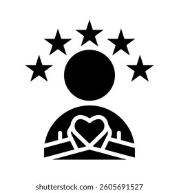 Happy Client Icon Element for Design