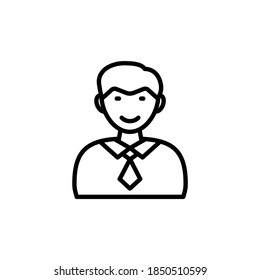 Glückliches Client-Symbol in Vektorgrafik. Logotyp