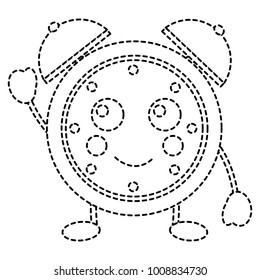 happy clock kawaii icon image 