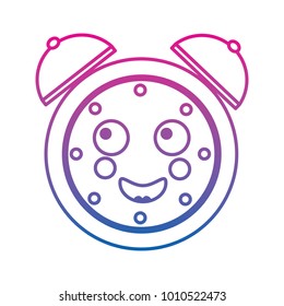 happy clock kawaii icon image 