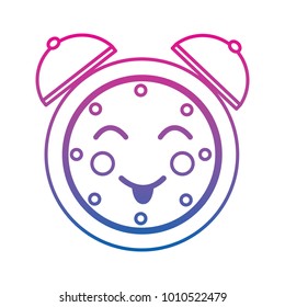 happy clock kawaii icon image 