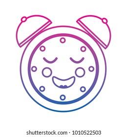 happy clock kawaii icon image 