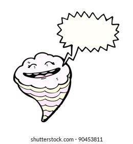 happy cloud retro design