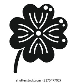 Happy clover icon simple vector. Irish luck. Lucky day