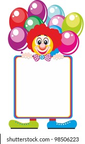 Happy Clown with balloons