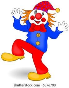 Happy Clown vector.