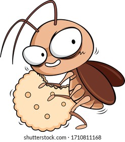 Happy Cockroach like to eat everything
