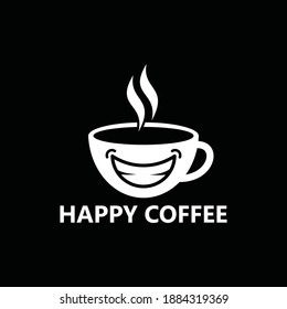 Diseño del logotipo de café feliz