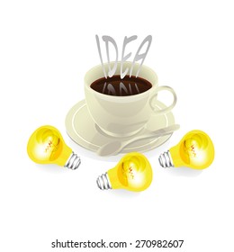 Happy coffee time get good idea
