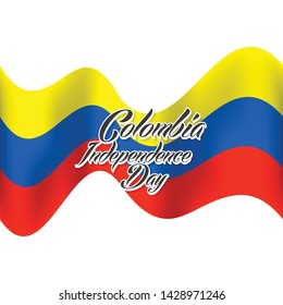Happy Colombia day. Abstract Colombia day banner, poster, header.Happy Colombia day. Abstract Colombia day banner, poster, header.