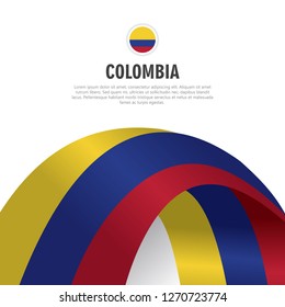 Happy Colombia Independence Day Vector Design Illustration Template