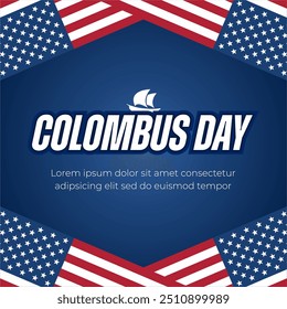 Feliz dia de Colombo, ilustração vetorial