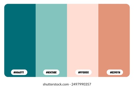 Happy Color Scheme has twelve beautiful colors, a color swatch, catalog samples, and trendy multi color palette. Vector illustration