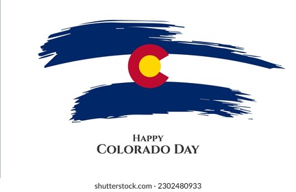 Happy Colorado Day 1. August Hintergrund-Vektorgrafik