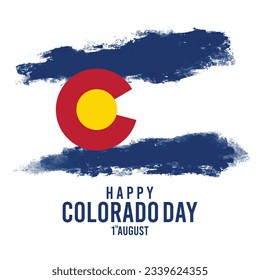 Happy Colorado Day Vector, perfect for office, company, school, social media, advertising, printing and more