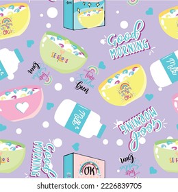 happy colored seamless dolls pattern