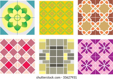 Happy colored tiles