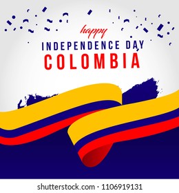 Happy Columbia Independent Day Vector Template Design Illustration