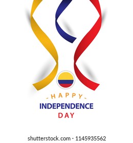 Happy Columbia Independent Day Vector Template Design Illustration