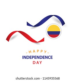 Happy Columbia Independent Day Vector Template Design Illustration