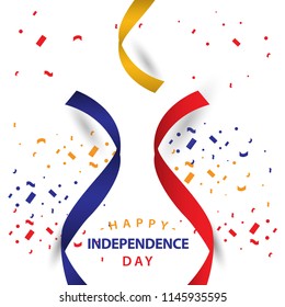 Happy Columbia Independent Day Vector Template Design Illustration