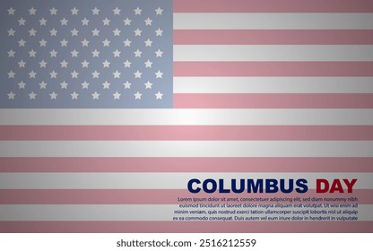 Projeto de fundo feliz Columbus Day.
