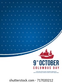Happy Columbus Day background design