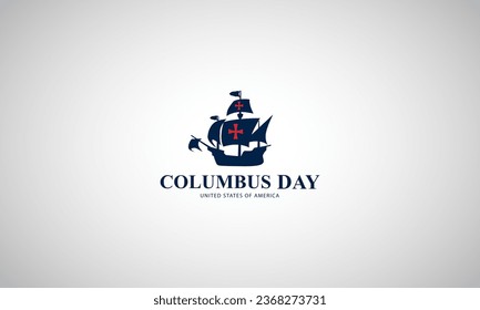 Happy Columbus Day background vector illustration