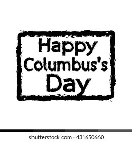 HAPPY Columbus Day Illustration design