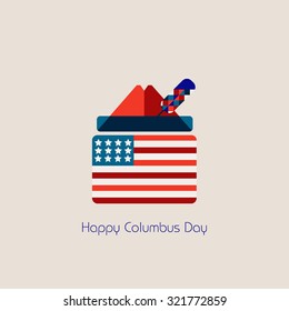 Happy Columbus Day poster