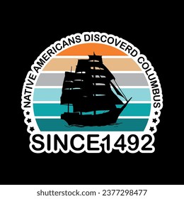 Happy columbus day t shirt design, Happy columbus day usa america design