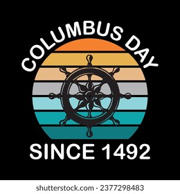 Happy columbus day t shirt design, Happy columbus day usa america design