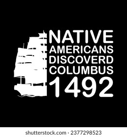 Happy columbus day t shirt design, Happy columbus day usa america design