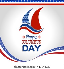 Happy Columbus Day Vector illustration 