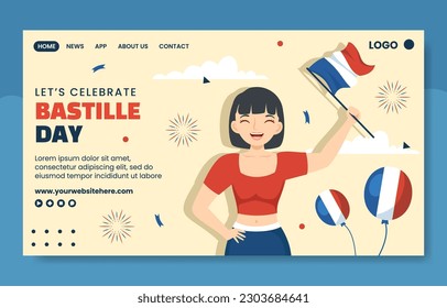 Happy Comoros Independence Day Social Media Landing Page Illustration Flat Cartoon Hand Drawn Template