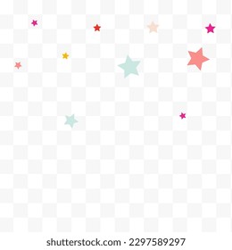 Happy Confetti Invitation Vector Transparent Background. Decoration Splash Banner. Flying Dust Texture. Rainbow Rain Christmas Card.