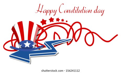 Happy Constitution Day Vector Illustration