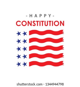 Happy Constitution Day Vector Template Design Illustration